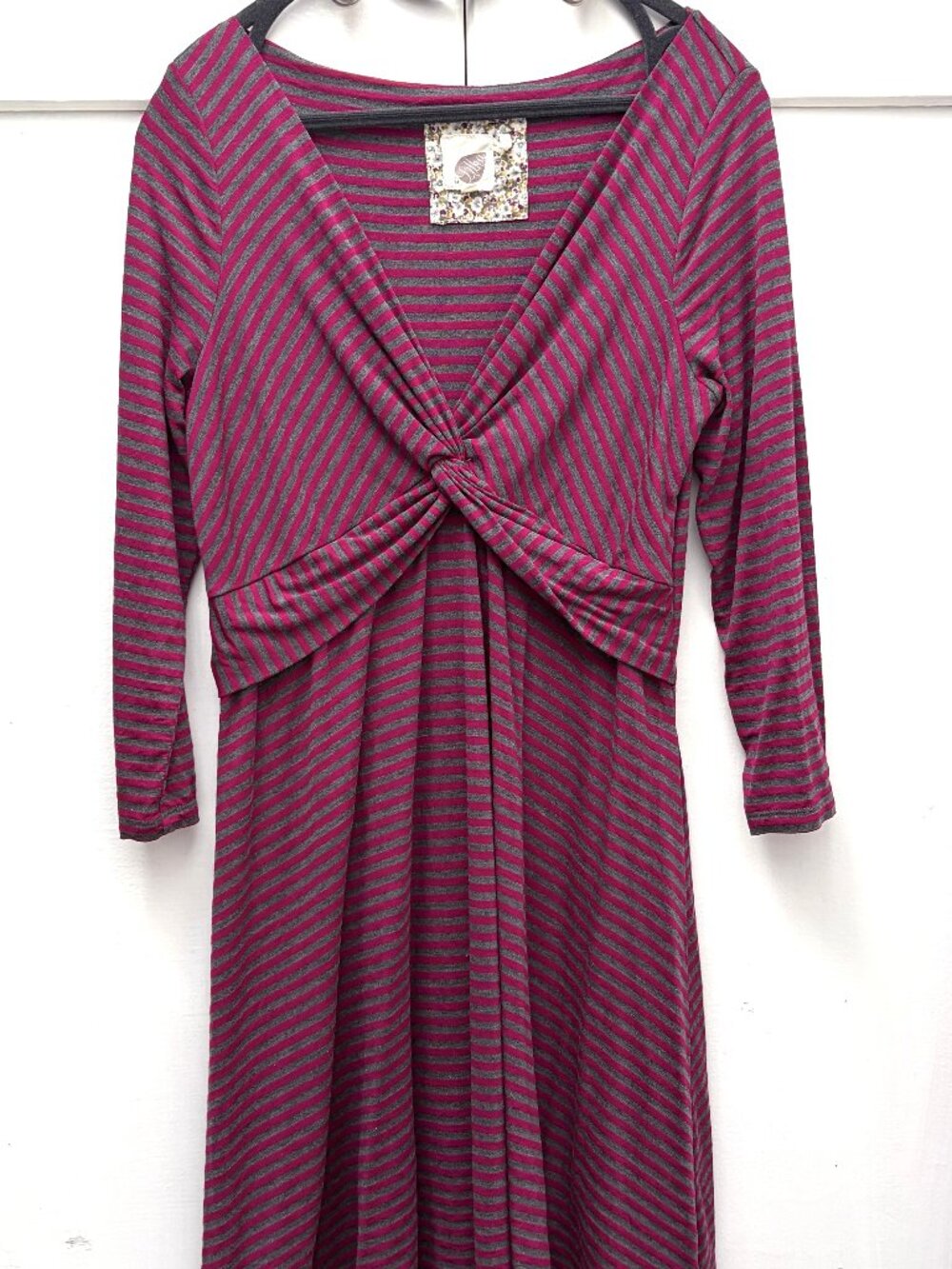 NWOT Anthropologie Lilka Striped Jersey Knot Dress Medium